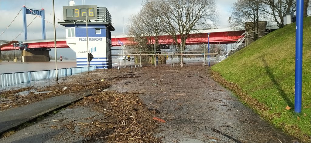 Hochwasser Ruhrort Pegel Februar 2021